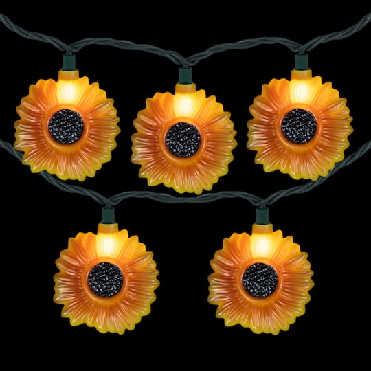 10ct. Sunflower Patio String Lights